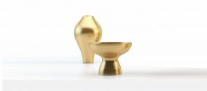 gold collection vases